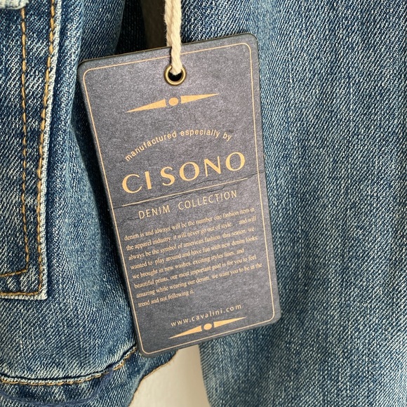 NWT scarf lined jean jacket - Picture 3 of 5